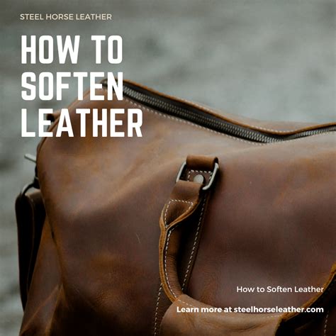 how to soften fake leather bag